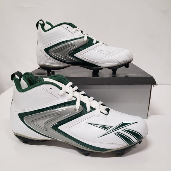 Reebok Equipment NFL Pro‎ Ferocious D3 Football Cleats in White/Green Size 15 main image 9